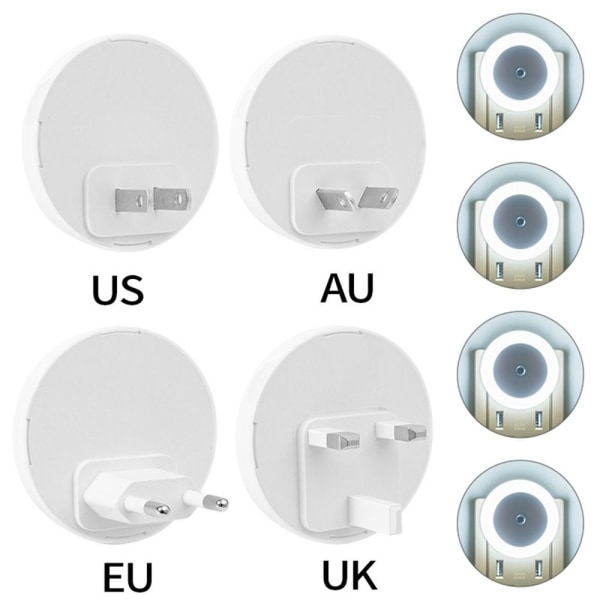 Natlys Lysstyret induktionslys HVID LYS AU AU white light AU-AU