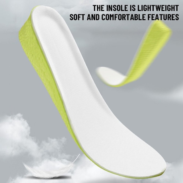 Shoe Lift Memory Bomull Innersula 37-382,5CM 2,5CM 37-382.5cm