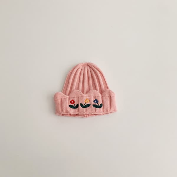 Baby broderi Caps Solid Beanies HVID White
