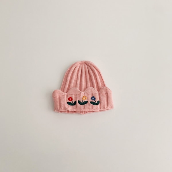 Babybroderi Caps Solid Beanies ROSA Pink