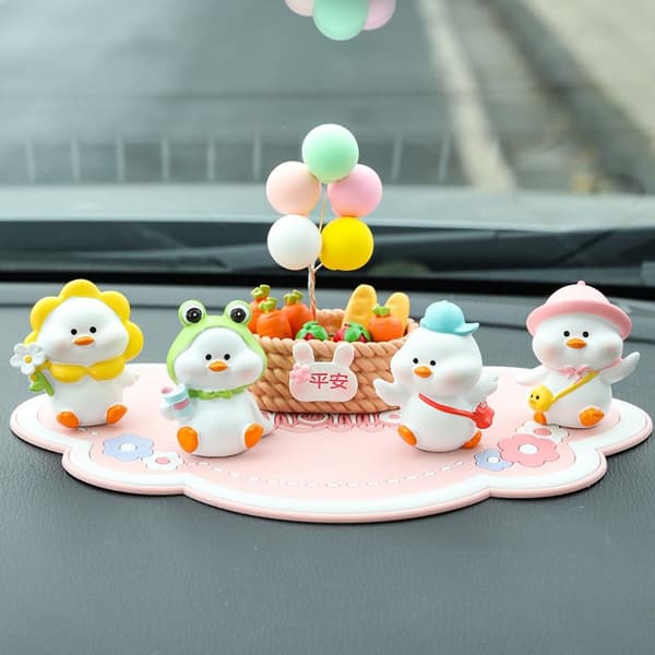 Happy Duck Car Ornament Bilinteriørtilbehør E E E
