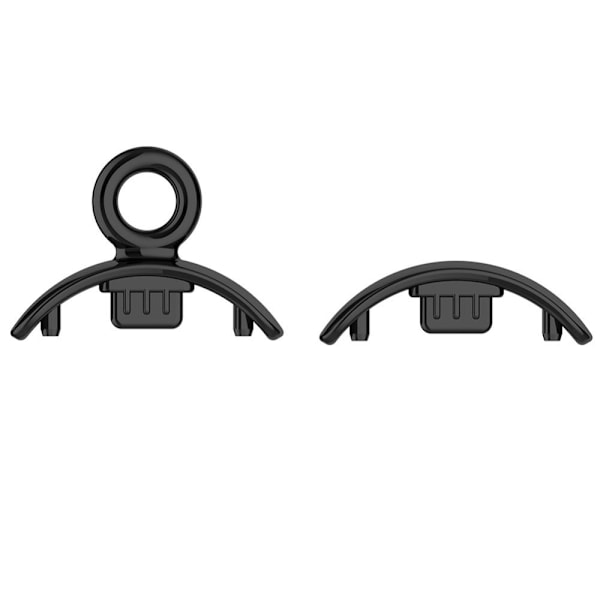 1 par klokkeremkontakt Båndremadapter SVART 2 STK Black 2PCS Connector-2PCS Connector