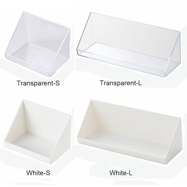 Skab Skrå opbevaringskasser Kosmetisk opbevaringsboks TRANSPARENT Transparent S-S