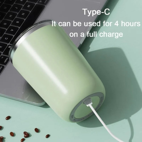 Elektrisk omrørende magnetisk kaffekop Kaffeblandekop PINK pink