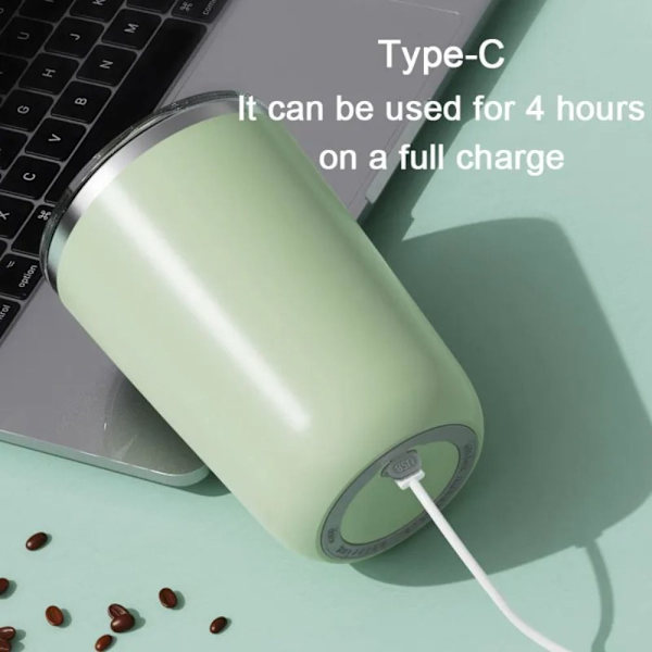 Elektrisk røremagnetisk kaffekopp Kaffemikskopp BEIGE beige