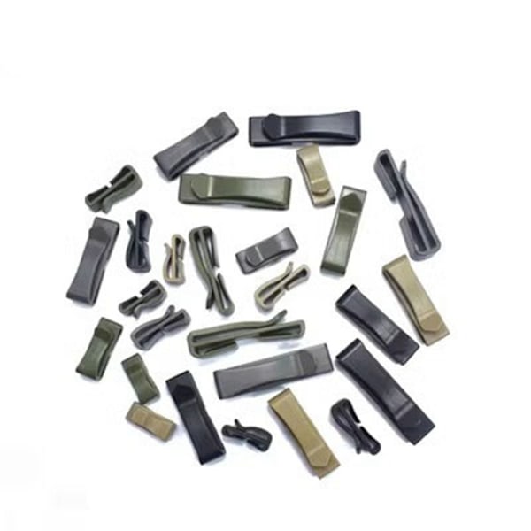 4st Molle Webbing Spänne Bältesände Clip SVART 25MM Black 25mm