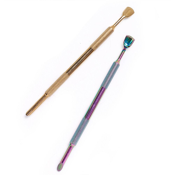 Horseshoe Nail Cuticle Pusher Itsekiinnittyvä hiekkahiutale Silver-2pcs