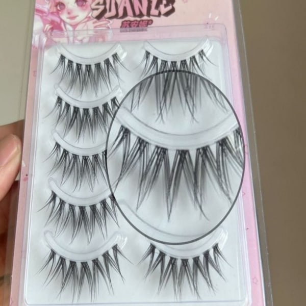 V-muotoiset tekoripset Manga Lashes tekoripset