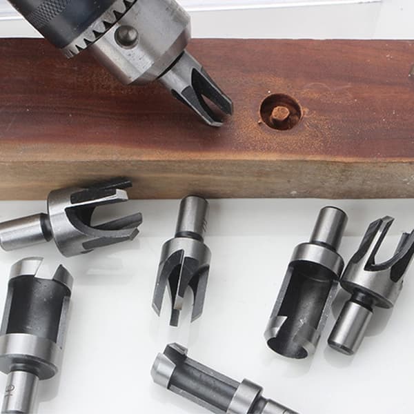 23-Pack Woodworking Chamfer Drilling Tool Set 8 STK Træprop