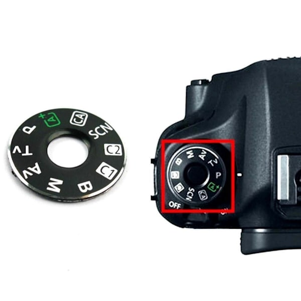 3 stk. Dial Mode Interface Cap 6D Interface Cap Camera Top Cover