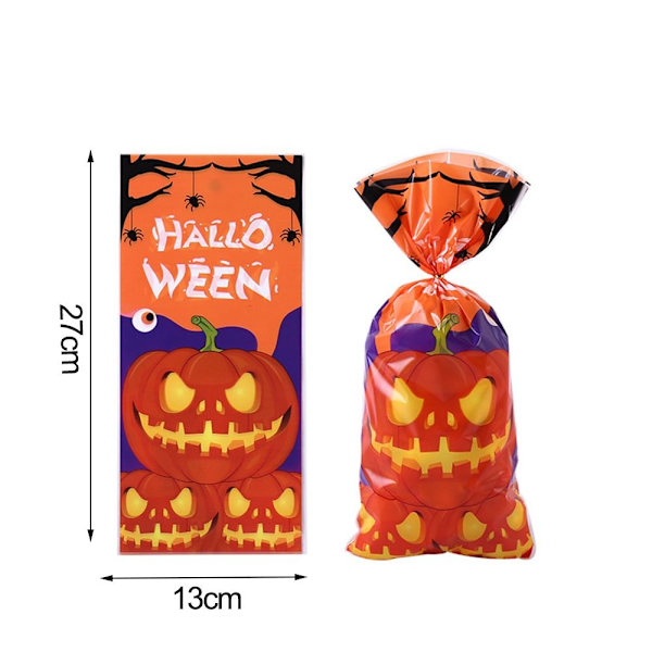 50 kpl Halloween karkkipussit karkkileipäpussi Muovipakkaus