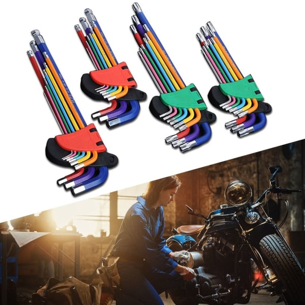 Unbrakonøglesæt L Skruenøglesæt UNBRUGSNØGLESÆT LANGT UNBRUGSNØGLESÆT LANGT HEX KEY SET LONG