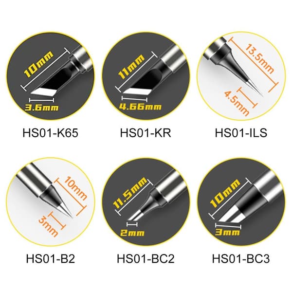 Loddeboltspiss HS01-BC2 B2 ILS KR K65 BC3 HS01-BC3 HS01-BC3 HS01-BC3
