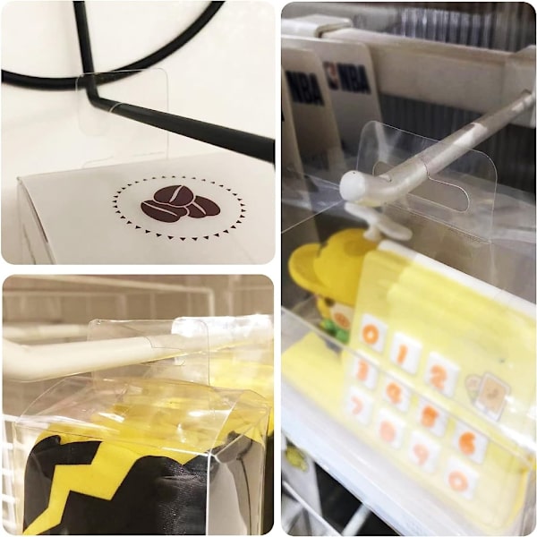 100 stk Hang Tabs Kroge Vægkrog Ophæng Multi-Purpose kroge