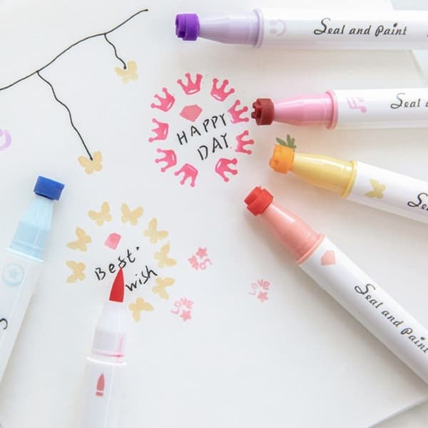6 st/ Set målarpensel Highlighter 01 01 01