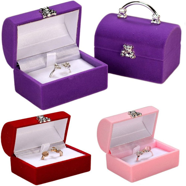 Korulaatikko Ring Box PUNAINEN Red