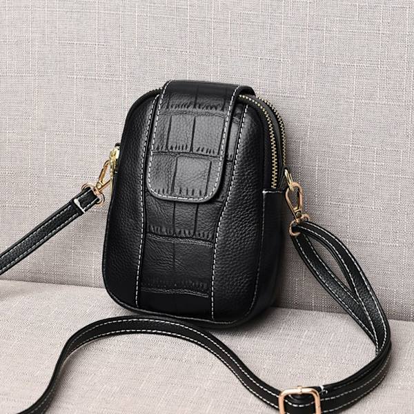 Crossbody Skuldertasker Lynlåstasker SORT Black