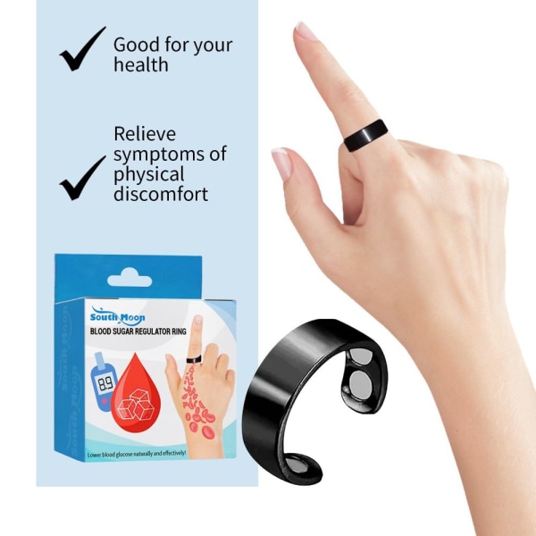 Sugar Control Ring Diabetes Relief Ring Magnetic Therapy Ring