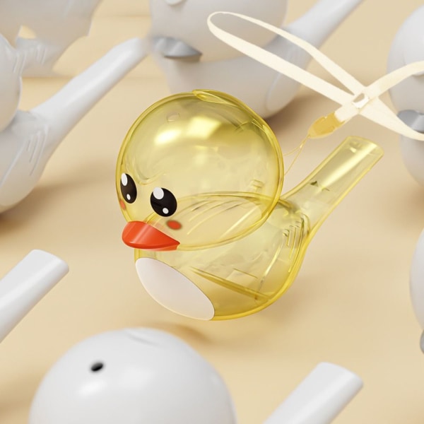 Water Bird Whistle Bathtime Musical Legetøj GUL yellow