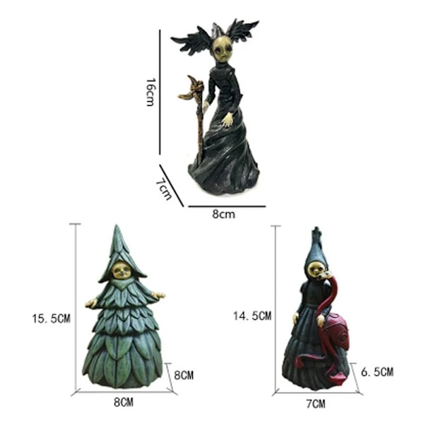 Häxor Skulpturer Konst Docka Skulpturer FLAMINGO HÄXA FLAMINGO Flamingo Witch
