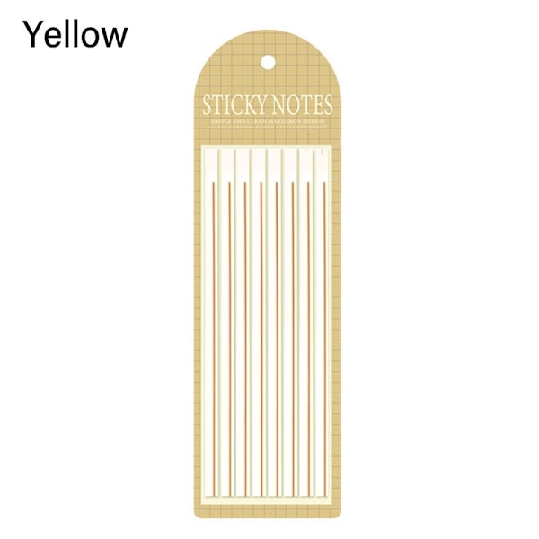 5 påse Sticky Notes Index Memo Pad GUL GUL Yellow