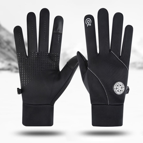 1 Par Helfingerhandskar Cykelhandskar SVART LFULL FINGER FULL Black LFull Finger-Full Finger
