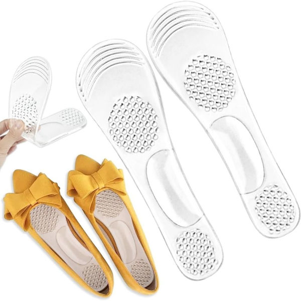 1 par Invisible Shoe Insoles High Heel Inserts Gel Cushion