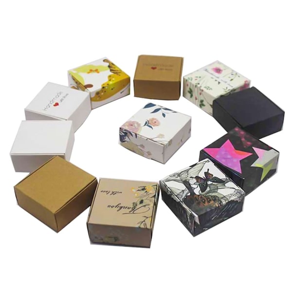 20 kpl/erä Kraft Paper Box Lahjapakkauslaatikot 20 KPL 05 20 KPL 05 20pcs 05