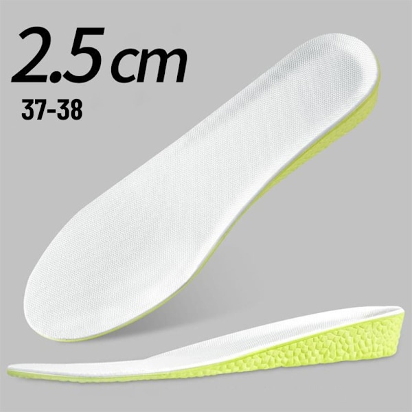 Shoe Lift Memory Bomull Innersula 37-382,5CM 2,5CM 37-382.5cm
