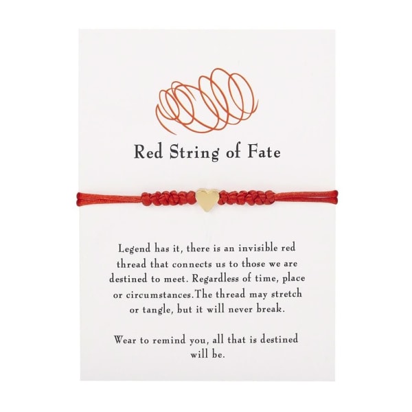 Röd String Armband 7 Knots Armband 3 3