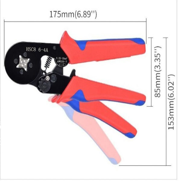 Wire Stripe Crimper Plier HSC8 6-6A+800 HSC8 6-6A+800 HSC8 6-6A+800