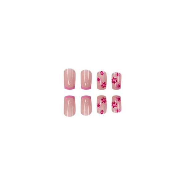 False Nails Square Head Flower