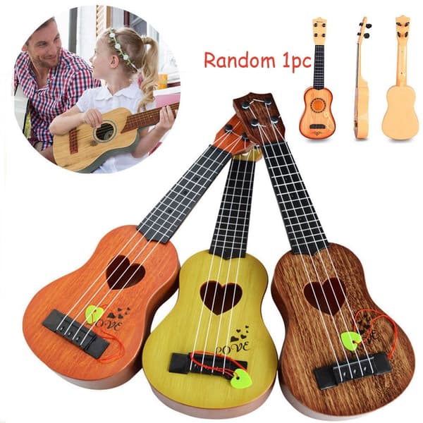 Slumpfärg 1 st Simuleringsgitarr Mini Ukulele 1 1