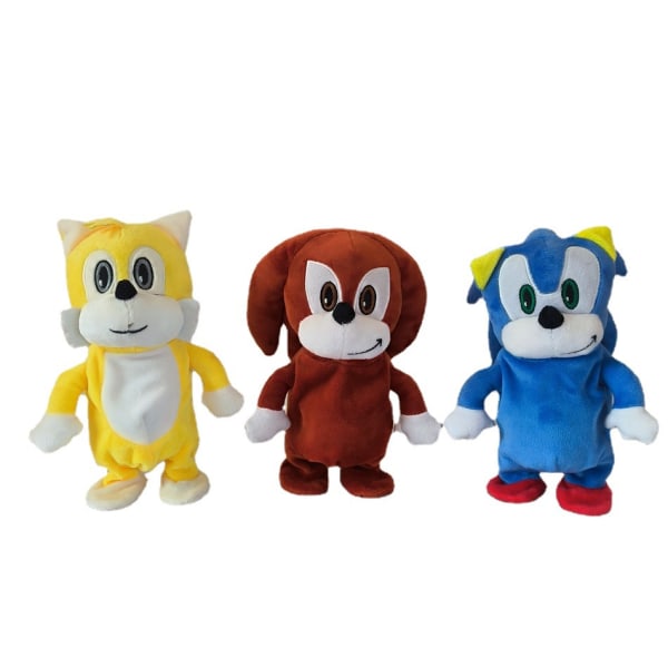 sonic walking inspelning sjungande igelkottsdocka brun