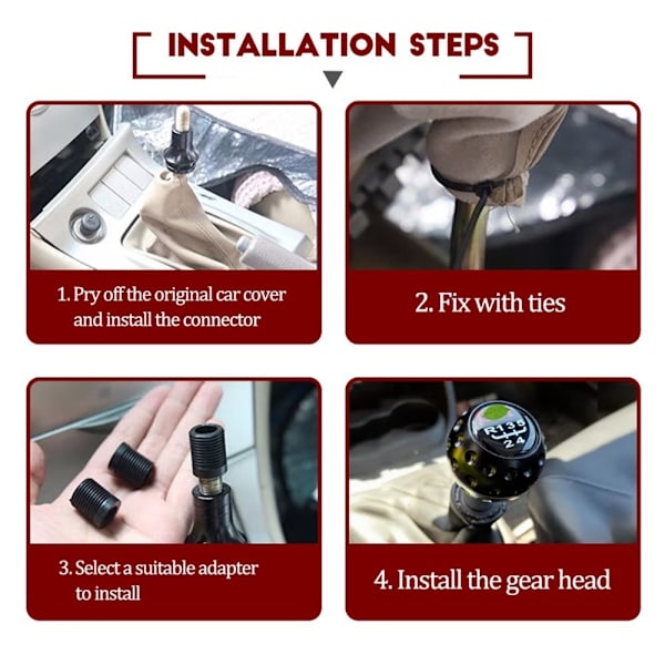 Gear Shift Shift Knott Manuell Trans SILVER Silver