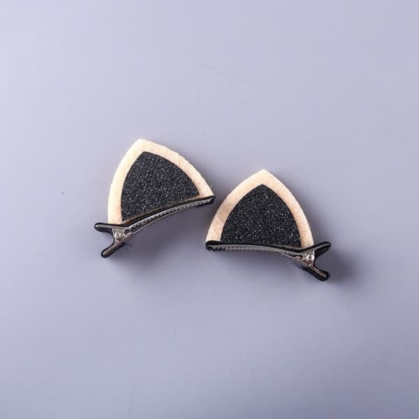 Cat Ear Hårklämmor Glitter Hårnålar 2 2 2