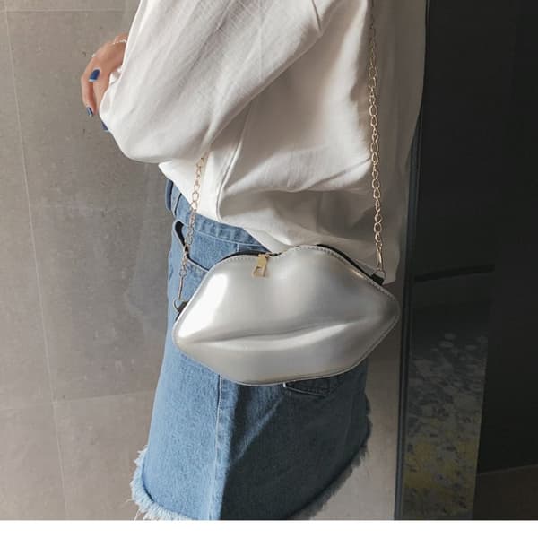 Lip Messenger Bag Solid Zip Skulderveske GUL Yellow