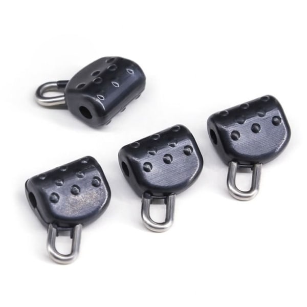 20 stk Abo Float Connectors Clear Snap SORT SORT Black