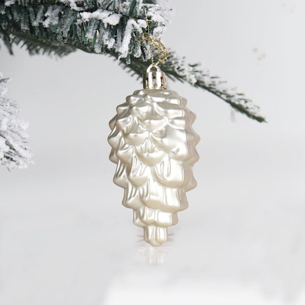 8 Stk Julehengsheng Julepynt GRÅ grey