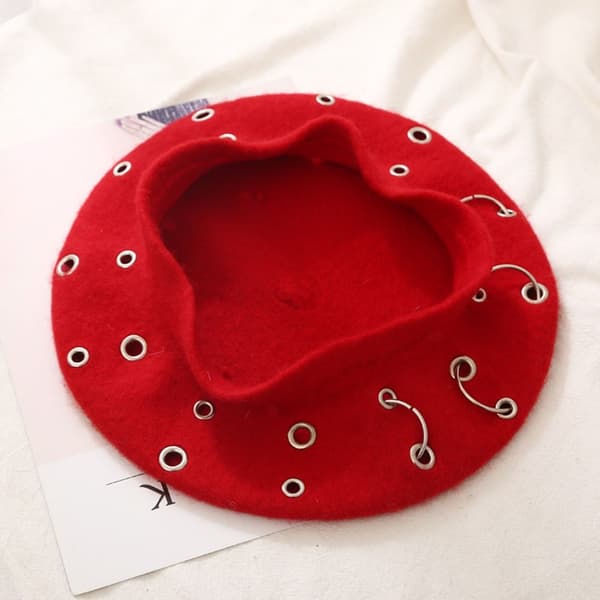 Vinter Berets Punk Rock Stil SORT black