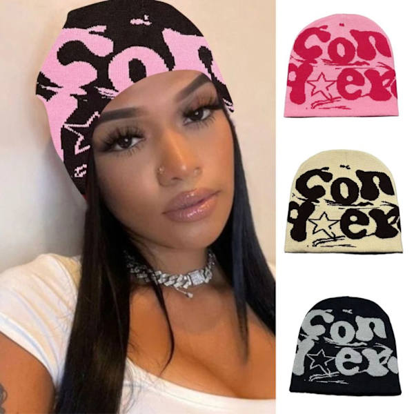 Knitting Hat Beanie Bonnet PINK pink