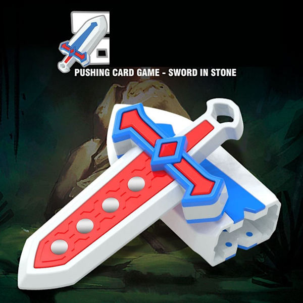 Retractable Sword 3D Printed Gravity Toy BLÅ Blue