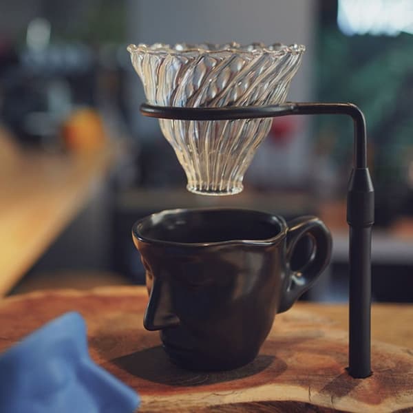 Keramisk ansiktskrus Thinker Coffee Cup RØD Red