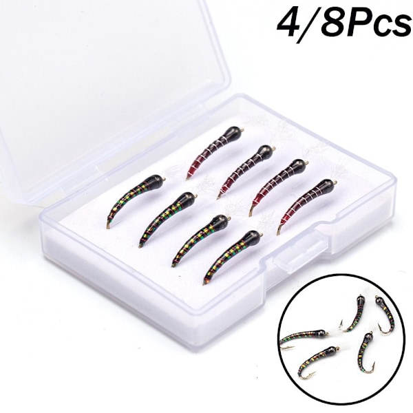 4/8kpl Bionic Bait Perhokalastusuhe A-4PCS A-4PCS A-4Pcs