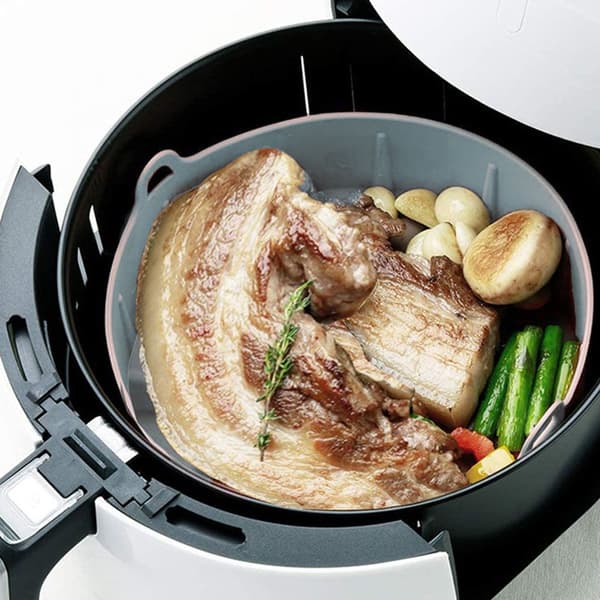Airfryer Silikonform AirFryer Tilbehør GRÅ 16CM