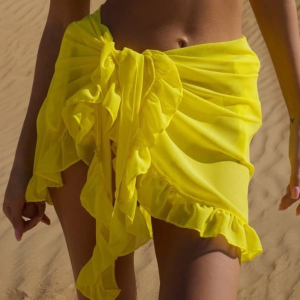 Badetøj Wrap Strandtøj Wrap GUL yellow