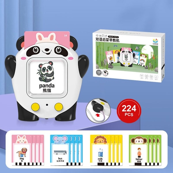 Talking Flash Cards Words Inlärningskort Toy 2 KEYS-TIGER 2 2 keys-tiger