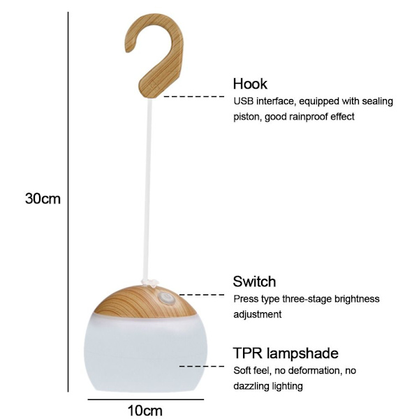 Campinglys LED Lykter Lampe Nattlys