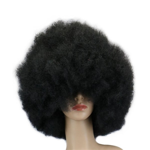 Afro Curly Wig Joker Cover SVART black