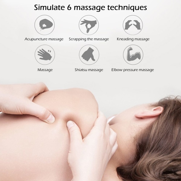 Cervical Spine Massagemåtte Elektrisk Massager Body Massager